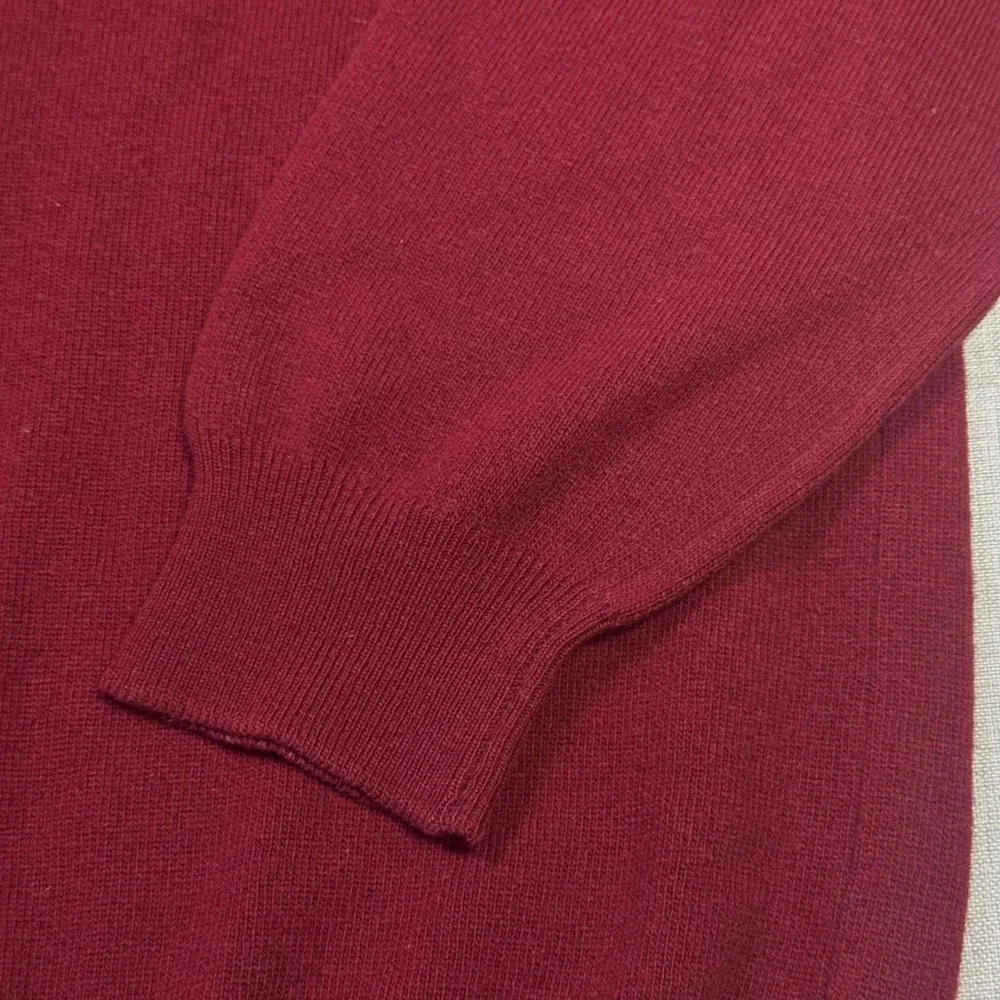 Peter Scott Lambswool Pine Valley Golf Club Pullover Sweater Mens 48 Red